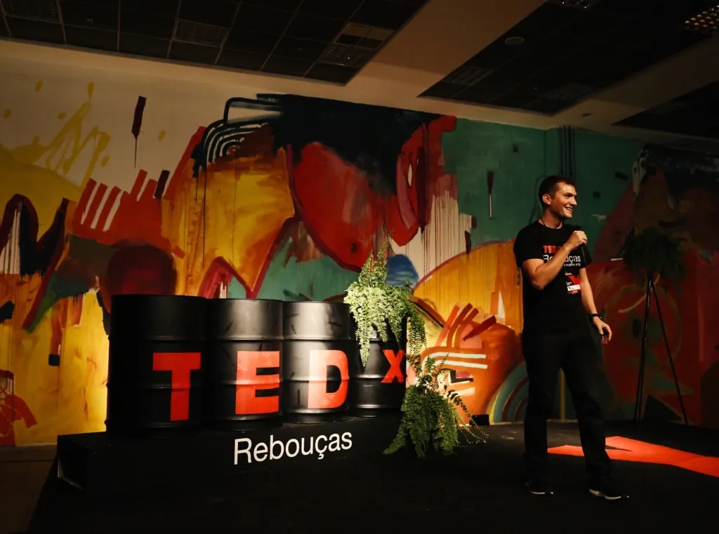 Evento corporativo no palco da Aldeia Coworking