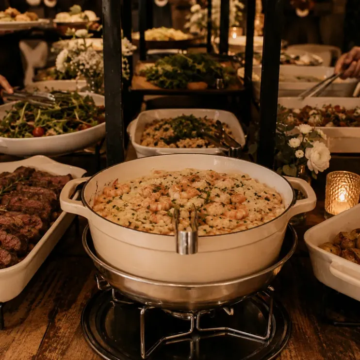 ambiente do restaurante OCA preparado para eventos em Curitiba